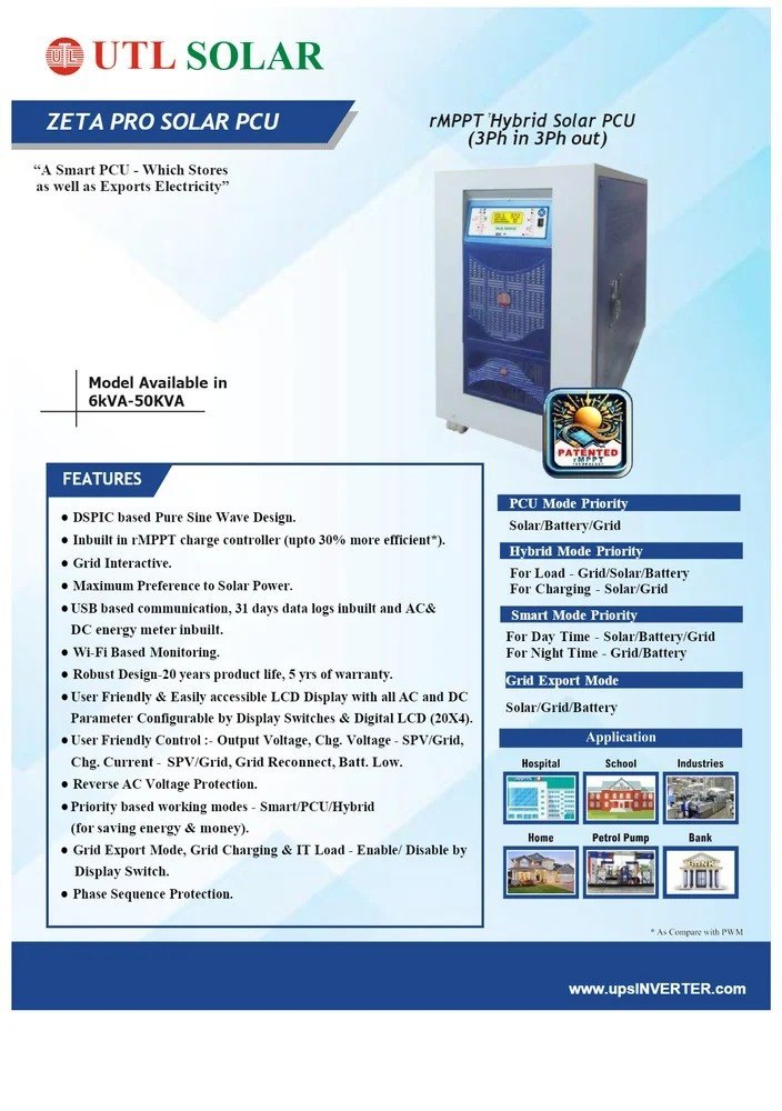 UTL Sigma Pro Solar PCU 5KVA 48V - Image 4